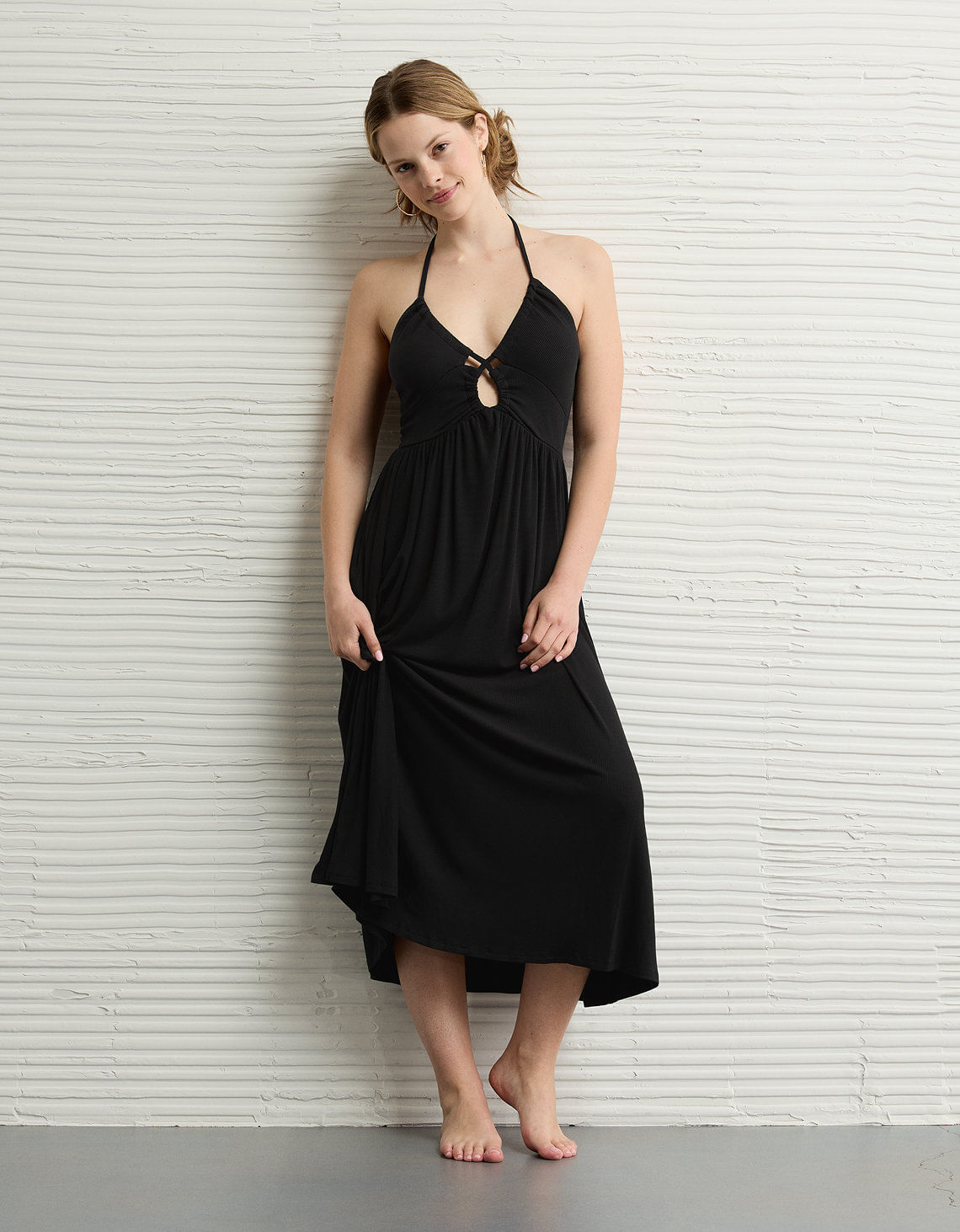 Vestido Halter Midi Ae