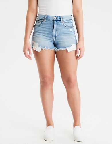 short blanco mujer tiro alto