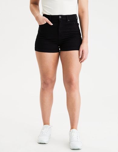 shorts negros tiro alto